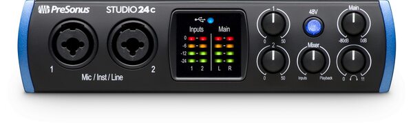 2X2 USB-C AUDIO INTERFACE / 24-BIT/192KHZ, W/2 MIC INPUTS, INCLUDES STUDIO ONE ARTIST SOFTWARE